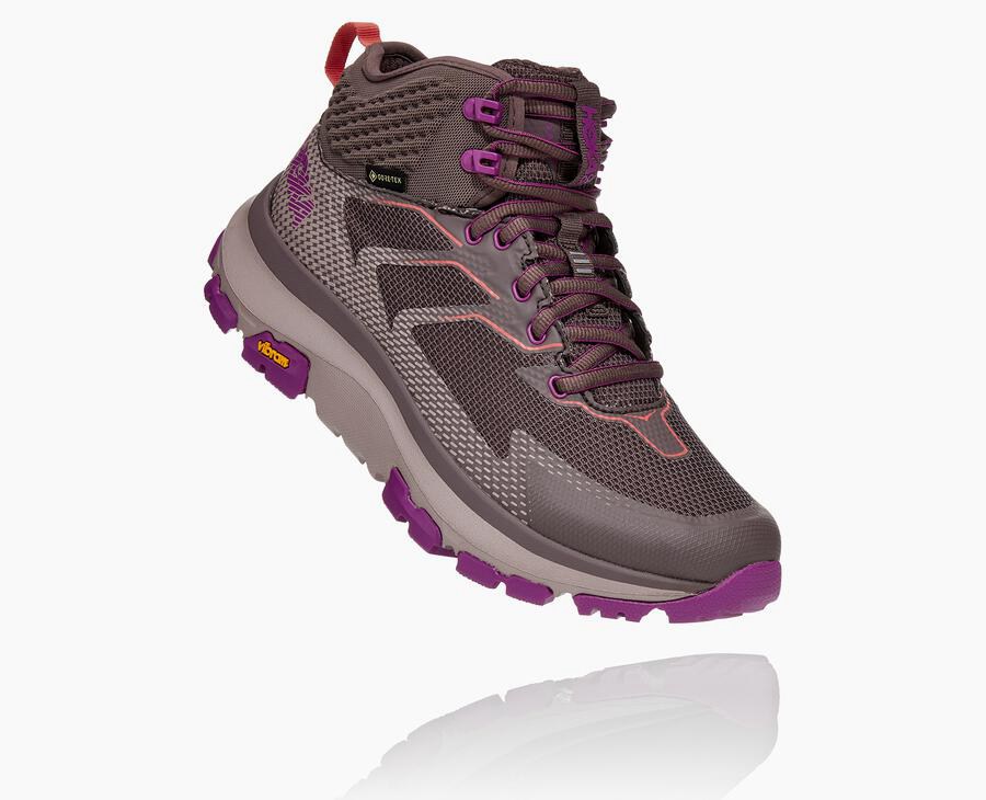 Hiking Boots Womens - Hoka One One Toa GORE-TEX - Purple - MBUQJIH-71